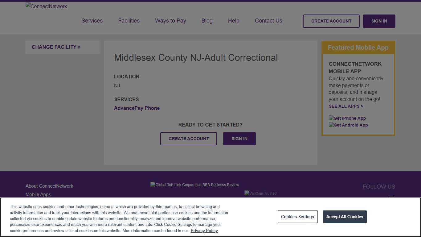 Middlesex County NJ-Adult Correctional | ConnectNetwork